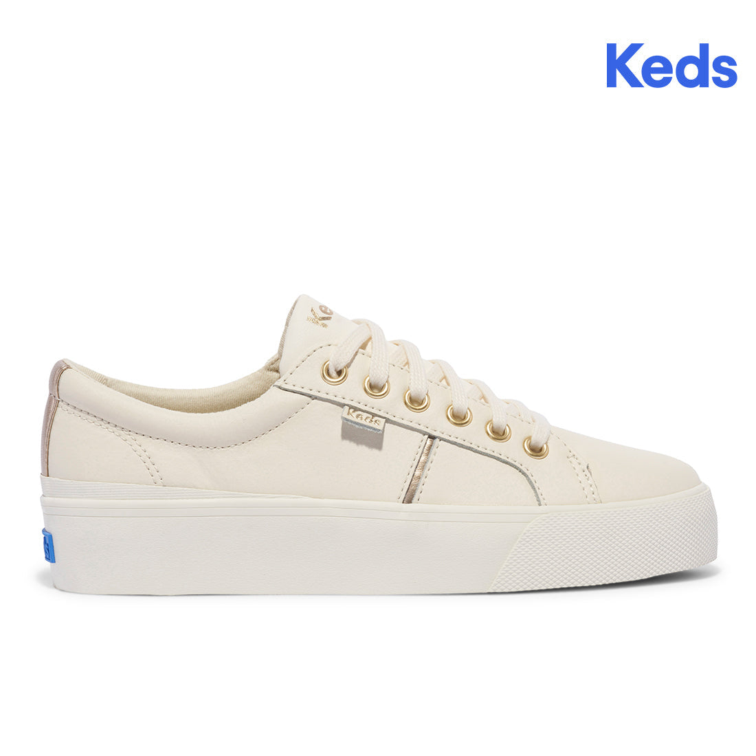 Women's Jump Kick Duo Leather Metallic Pops Off-White Sneaker (WH68090-JKDUO827)