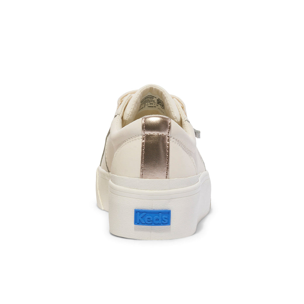 Women's Jump Kick Duo Leather Metallic Pops Off-White Sneaker (WH68090-JKDUO827)