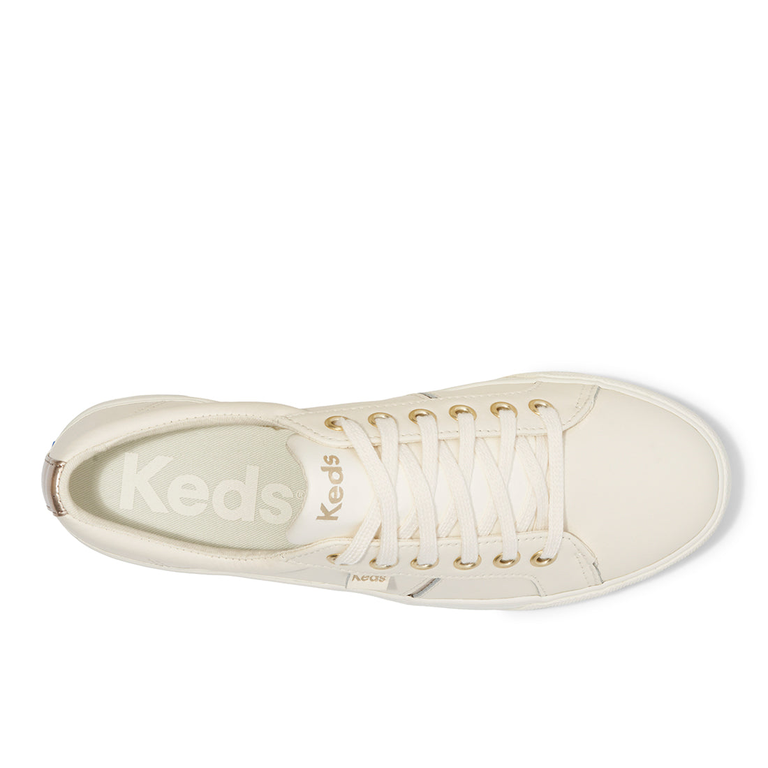 Women's Jump Kick Duo Leather Metallic Pops Off-White Sneaker (WH68090-JKDUO827)
