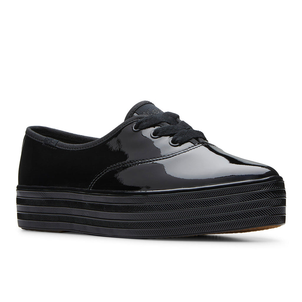 Keds Womens' Point Patent Leather Black (WH68176)