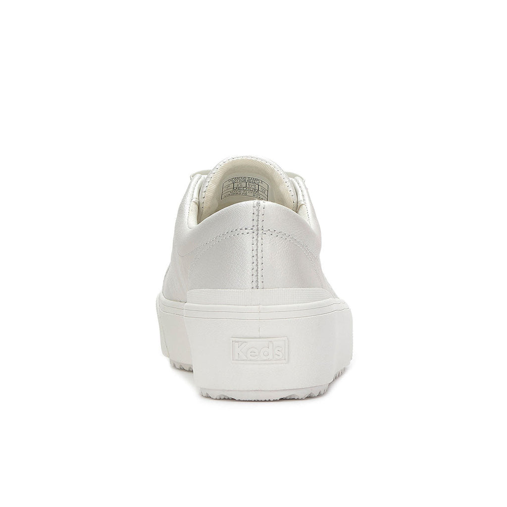 Women's Remi Mini Bow Leather Sneaker Pearlized White (WH68278-C0REMBW81100)