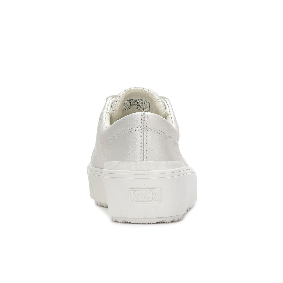 Women's Remi Mini Bow Leather Sneaker Pearlized White (WH68278-C0REMBW81100)