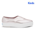 Keds Womens' Point Slip Metallic Leather Rose Gold (WH68331)