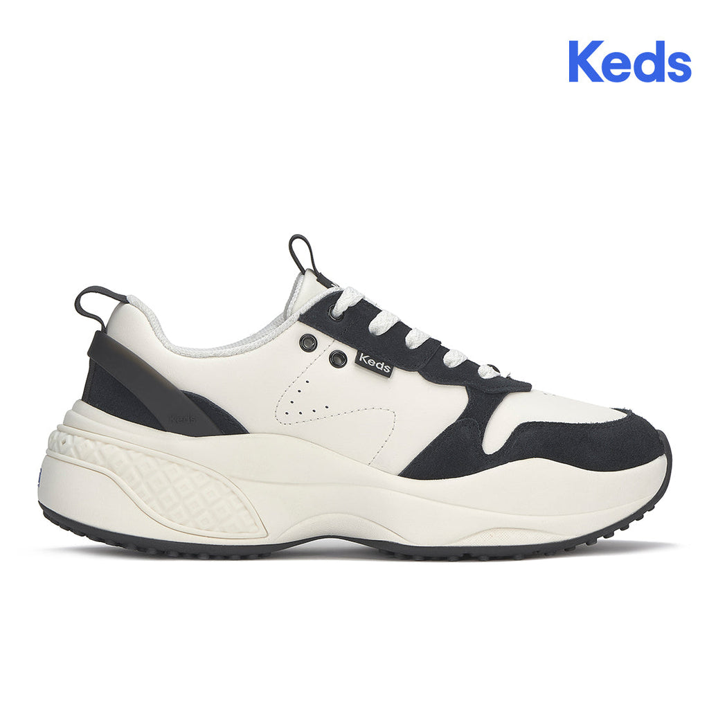 Women's Cross City Trainer Leather/Mesh Sneaker White/Black (WH68472-C0CCTRN61110)