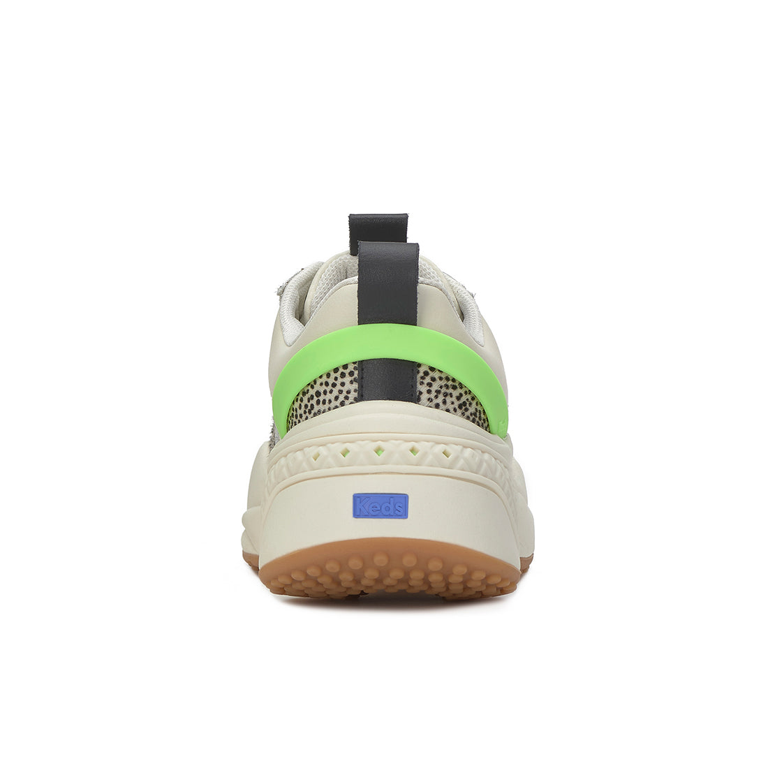Women's Cross City Trainer Leather Sneaker Egret/Black/Lime (WH68477-C0CCTRN82800)