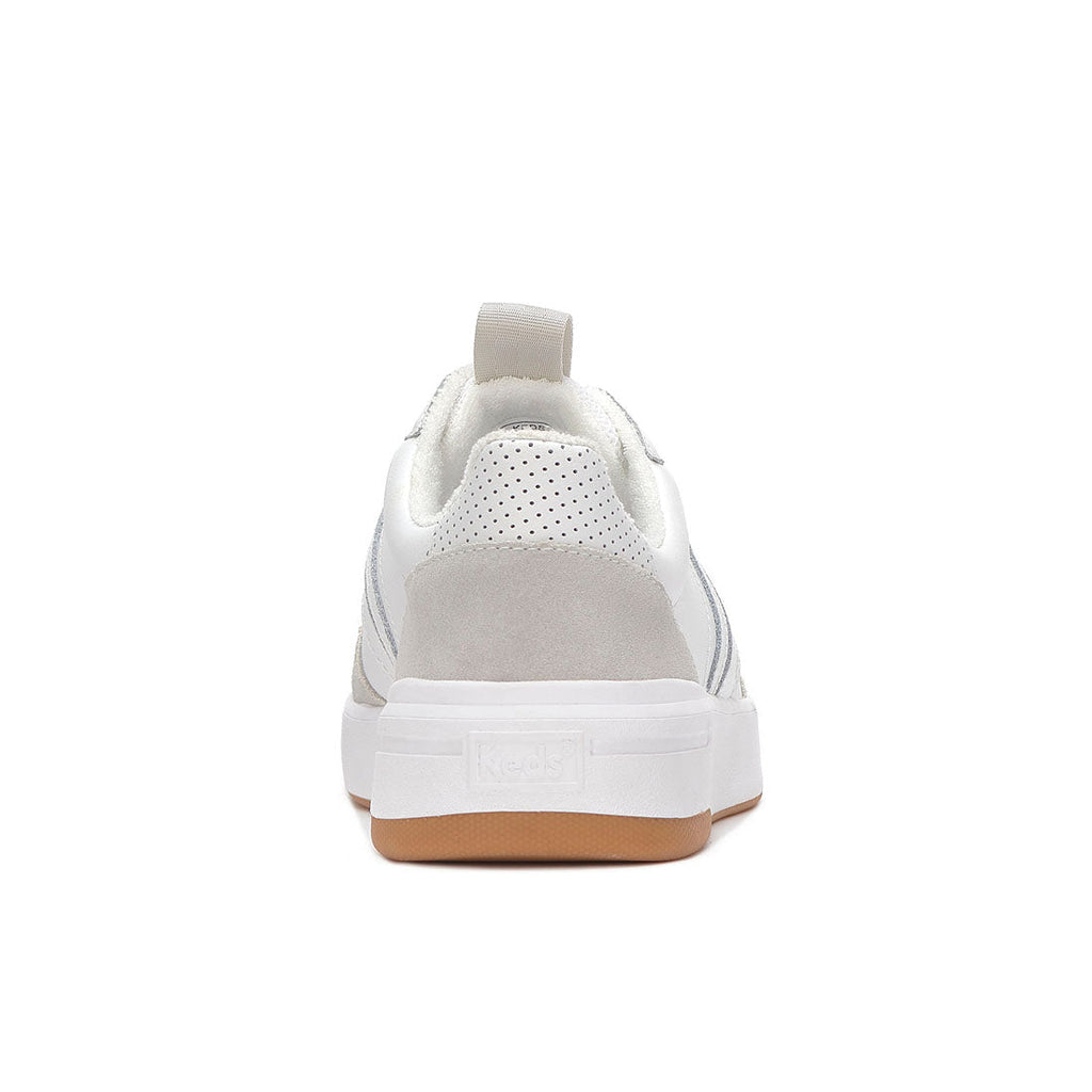 Women's The Court II Leather/Suede Sneaker White/Grey (WH68488-CRTII6110)
