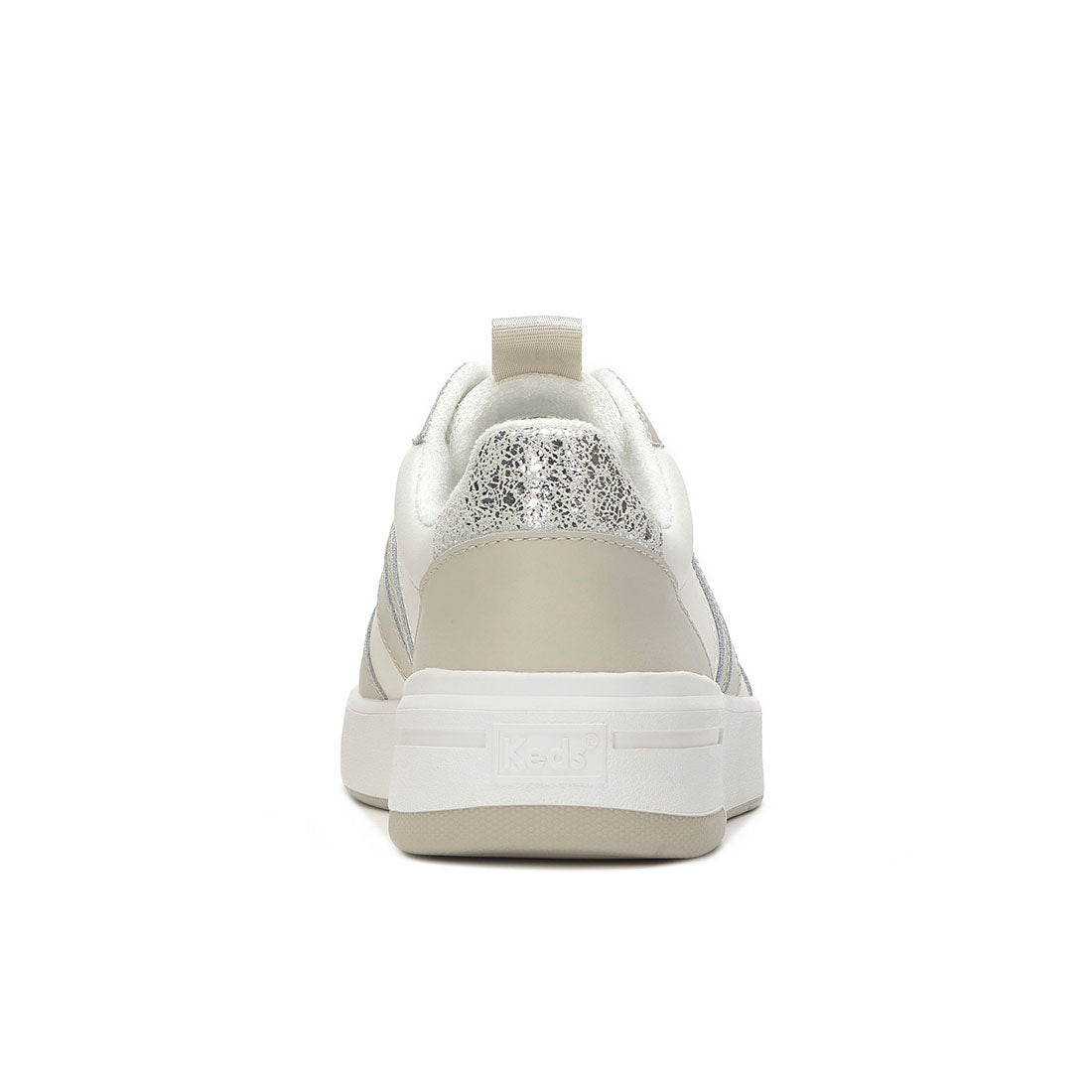 Women's The Court II Leather Sneaker Oatmeal/Silver (WH68491-CRTII7A251)