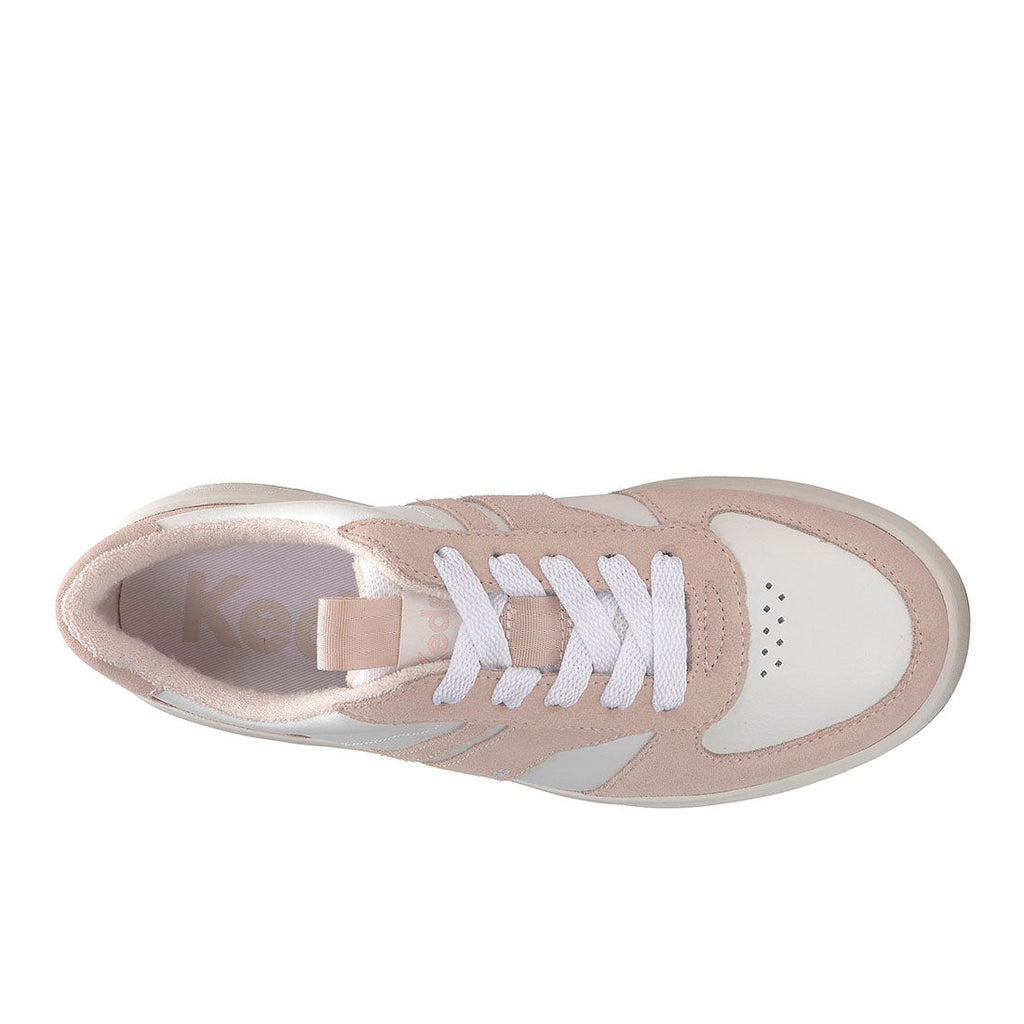 Women's The Court II Leather/Suede Sneaker White/Blush (WH68495-CRTII7680)