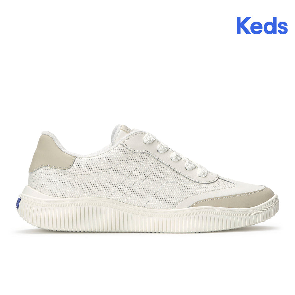 Keds Contest Perf Leather/Suede Snow White/Oatmeal (WH68533-CNTST6110)