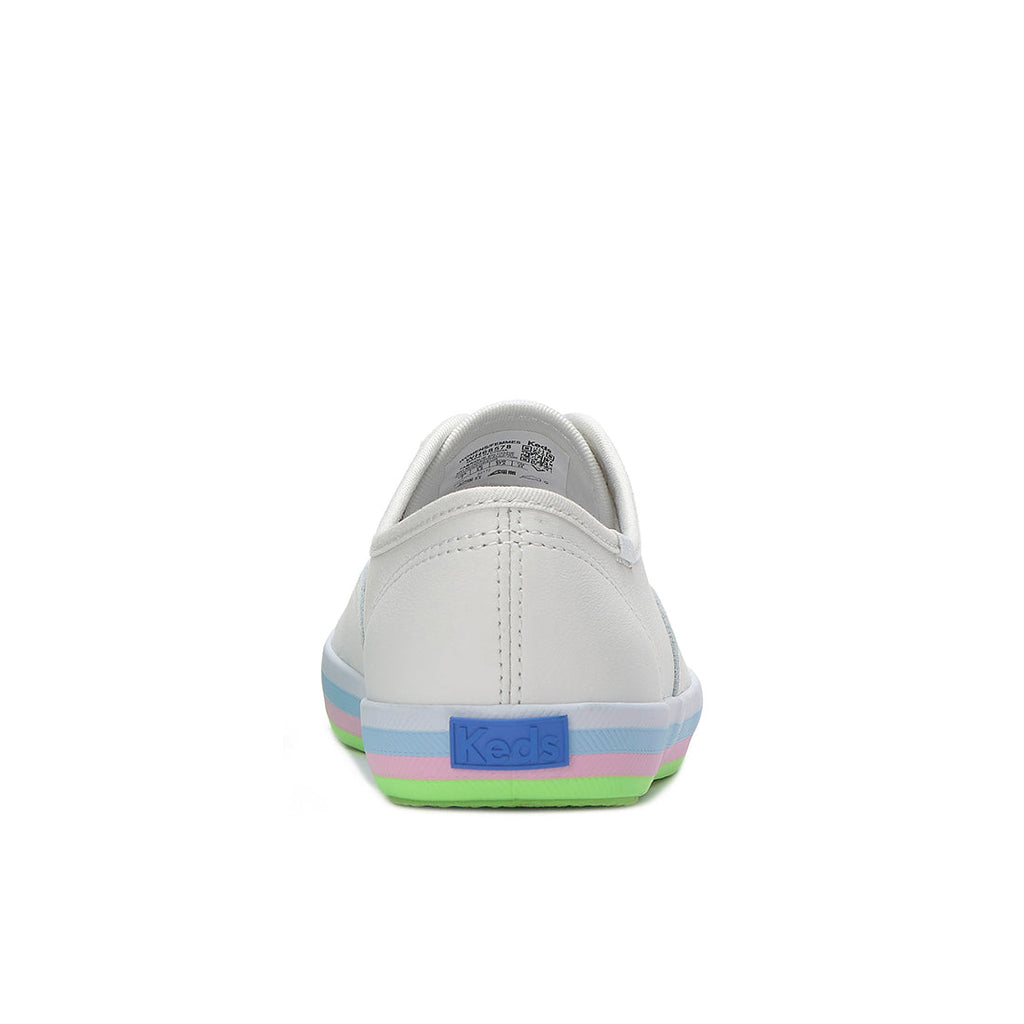Womens Champion Leather Foxing Stripe Sneaker Snow White (WH68578-C0CHAMP81110)