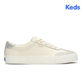 Women's Jump Kick T-Toe Leather/Glitter Suede Sneaker Egret/Champagne (WH68634-JKTOE7A270)