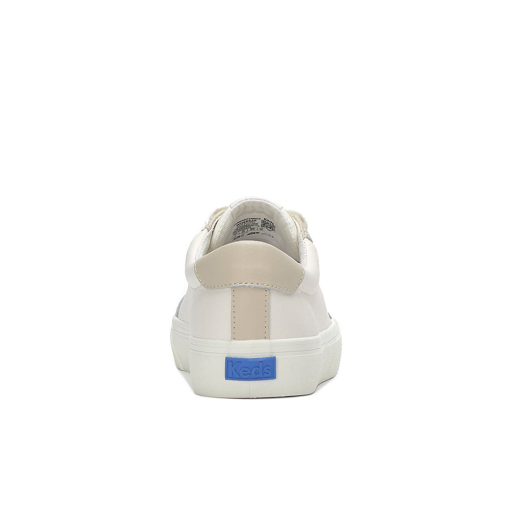 Women's Jump Kick T-Toe Leather Sneaker Snow White/Oatmeal (WH68636-JKTOE6110)