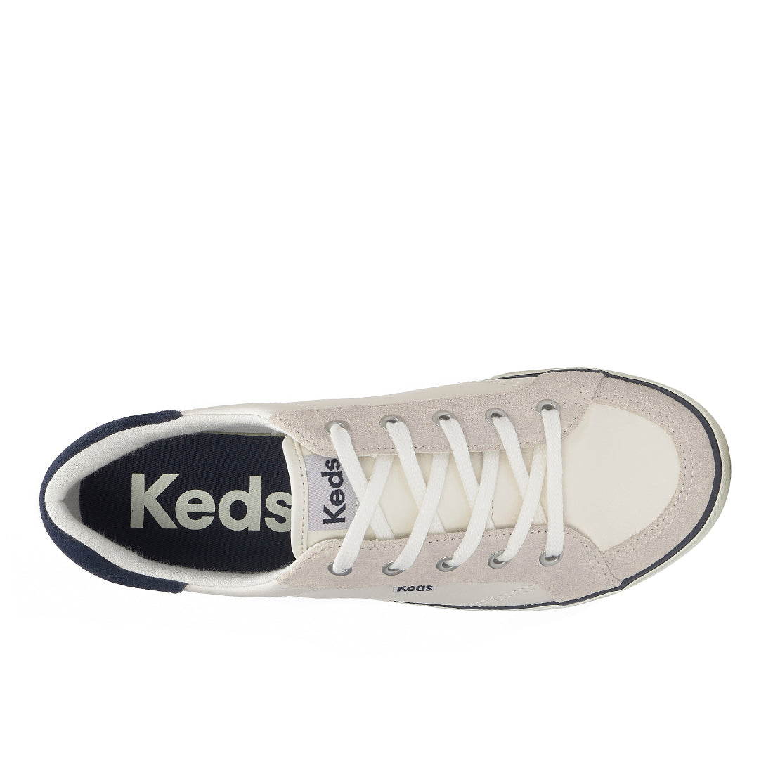 Women's Center III Leather/Suede Sneaker Snow White/Navy (WH68640-C0CNTRIII71100)