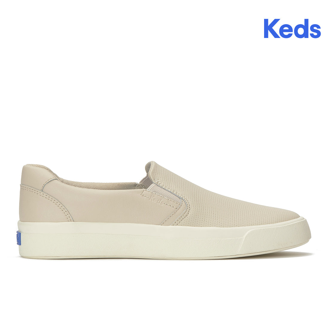 Keds Pursuit Slip Perf Leather Oatmeal (WH68717-PRSLIP7A280)