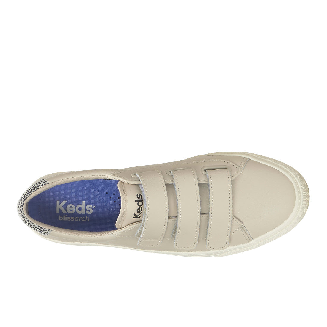Keds Jump Kick V Leather Dalmata Heel Oatmeal/Black (WH68729-JKICKV7B280)