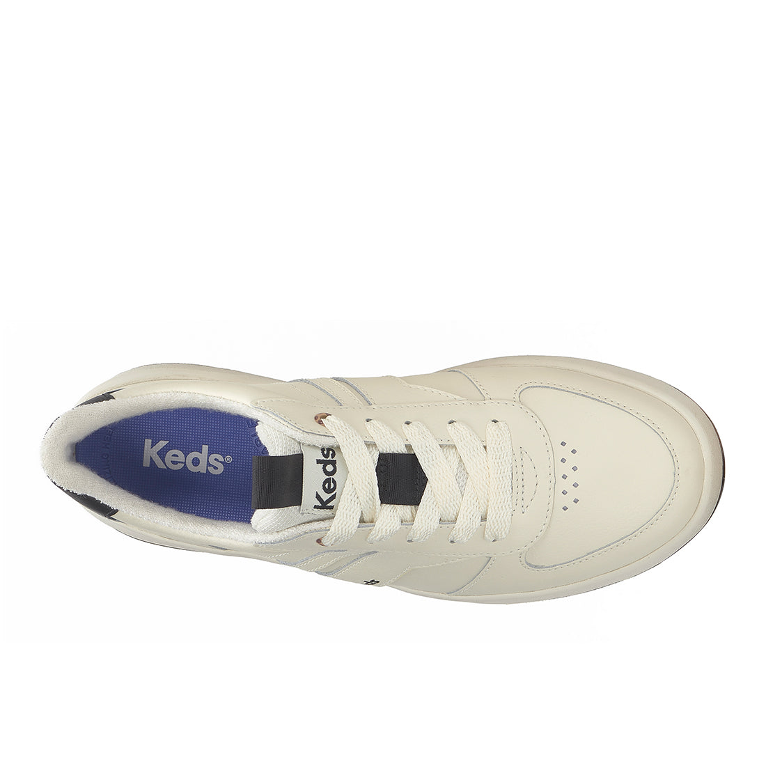 Keds The Court II Leather Pop Outsole Egret/Tan/Black (WH68768-CRTII7B270)