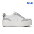 Keds Skyler II Leather Metallic Heel White/Grey/Silver (WH68771-SKYII7A110)