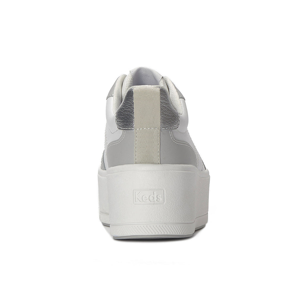Keds Skyler II Leather Metallic Heel White/Grey/Silver (WH68771-SKYII7A110)