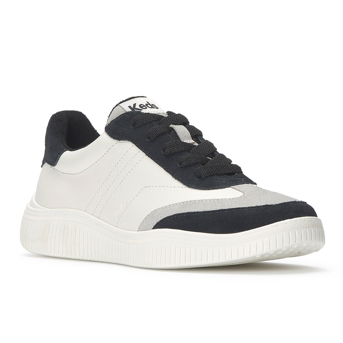 Keds Contest Leather/Suede White/Black (WH68807-CNTST7110)