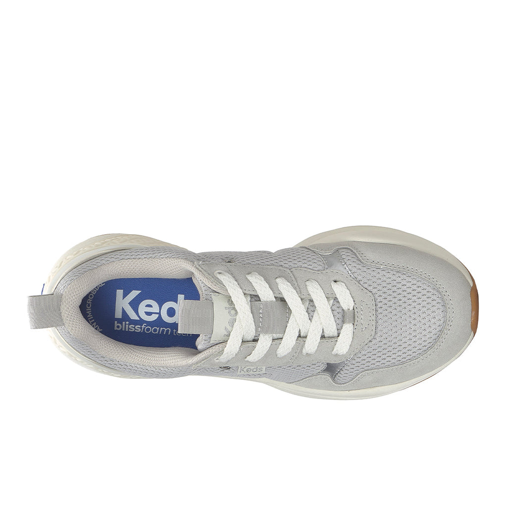 Keds Cross City Trainer Leather/Mesh Grey/Silver (WH68813-CCTRN7061)