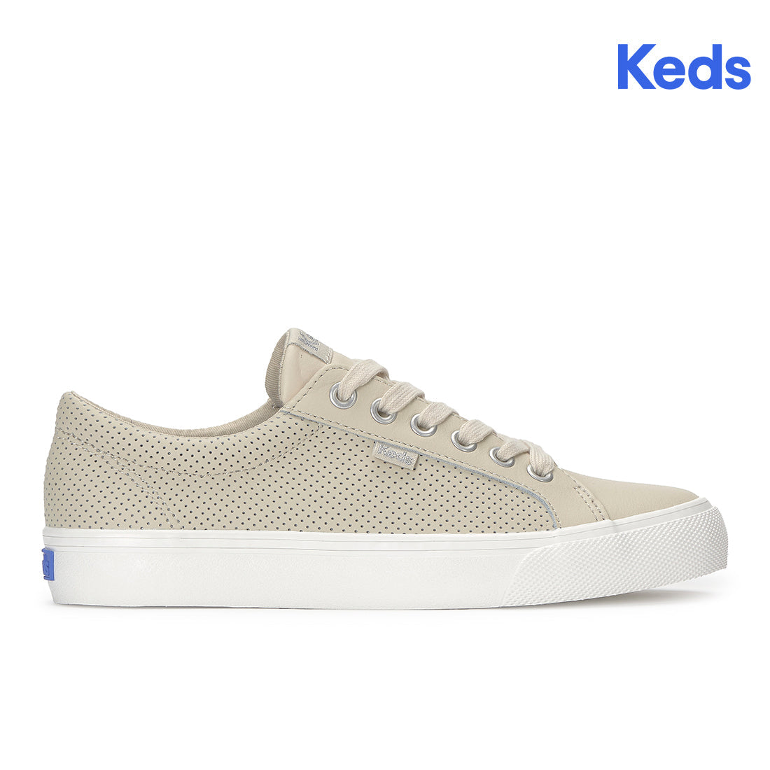 Keds Jump Kick T-Toe Perf Leather Oatmeal (WH68855-JKICK7B280)