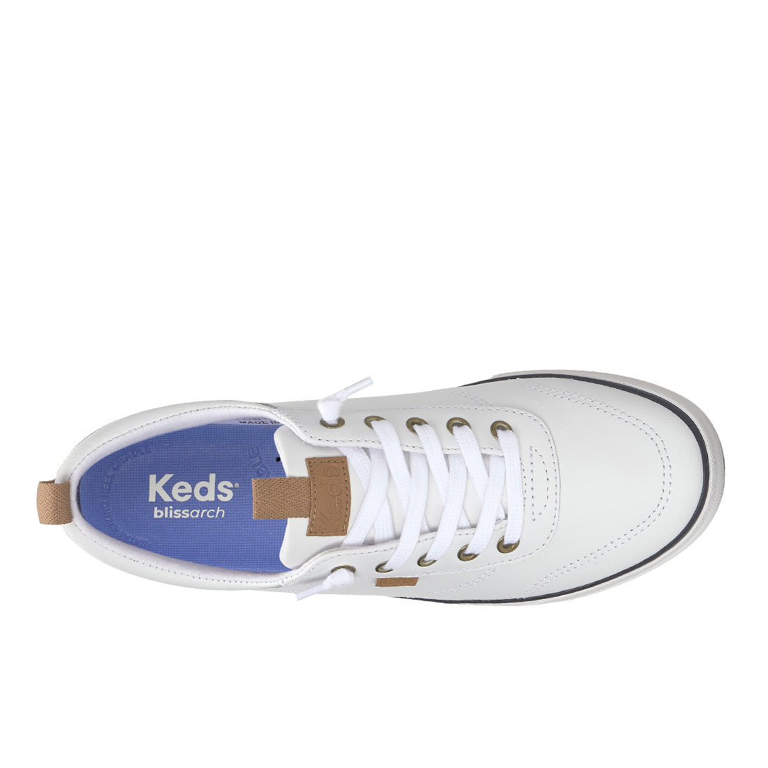 Keds Center III Slip-On Leather White/Navy (WH68863-CNTSLP6111)