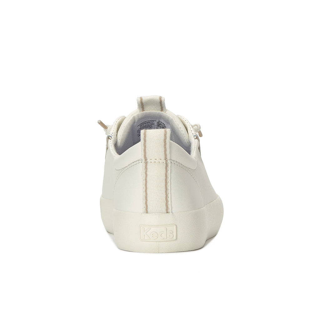 Keds Kickback Premium Leather Pop Binding Egret/Gold (WH68877-KICKBK7A280)