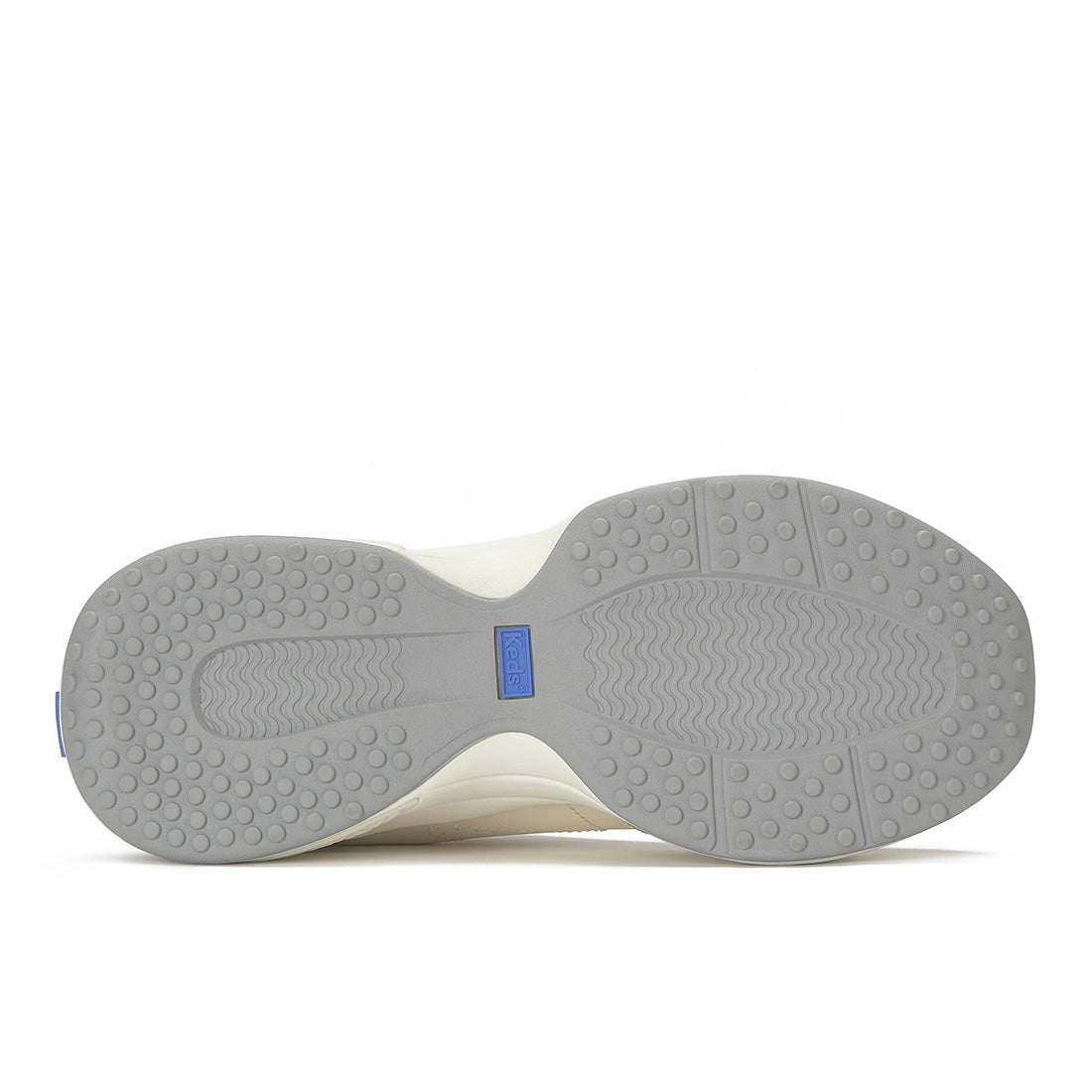 Keds Cross City Trainer Leather/Suede Ticking Stripe Lace Egret/Oatmeal (WH68912-CCTRN7A270)