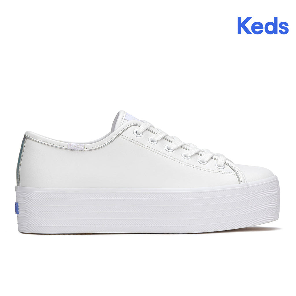 Women's Triple Up Leather Iridescent Binding White/Iridescent (WH68928-C0TRIPUP61120)