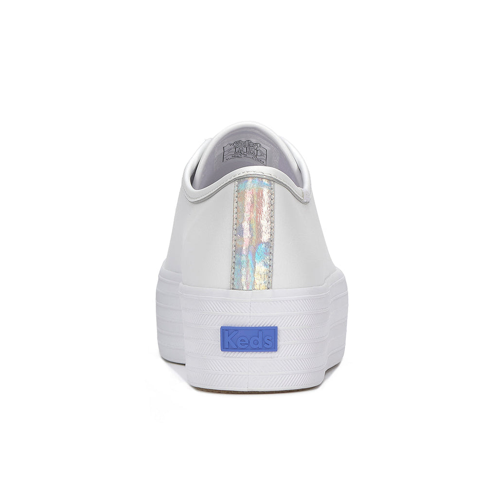 Women's Triple Up Leather Iridescent Binding White/Iridescent (WH68928-C0TRIPUP61120)