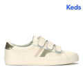 Keds Jump Kick V Leather Retro Logo Egret/Champagne (WH68937-JKVLOGO7270)