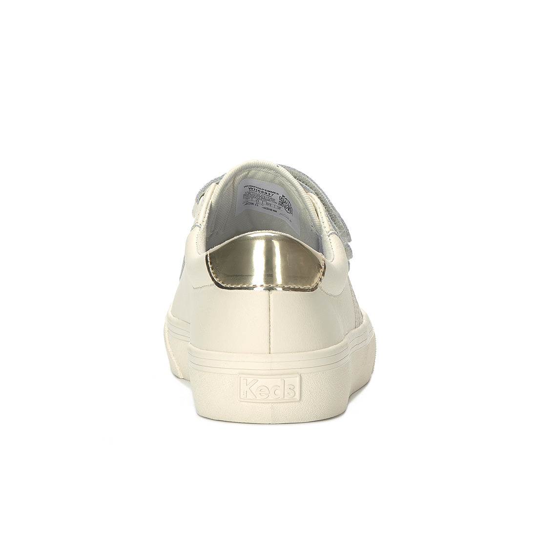 Keds Jump Kick V Leather Retro Logo Egret/Champagne (WH68937-JKVLOGO7270)
