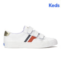 Keds Jump Kick V Leather Retro Logo White/Navy/Red (WH68938-JKVLOGO7110)