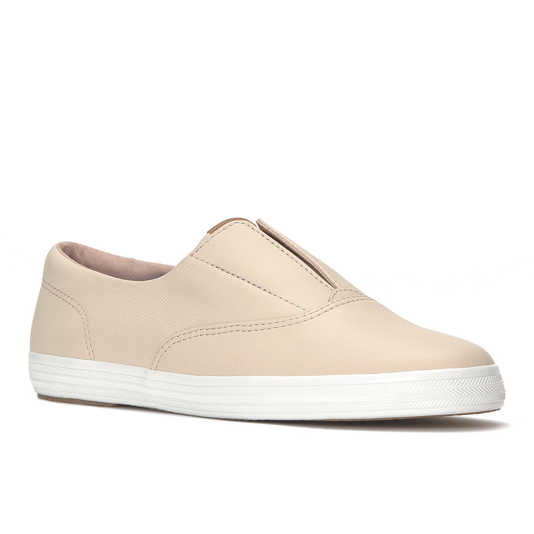 Keds Champion Round Toe Slip Sneaker Leather Peony (WH68972-RNCVO7690)