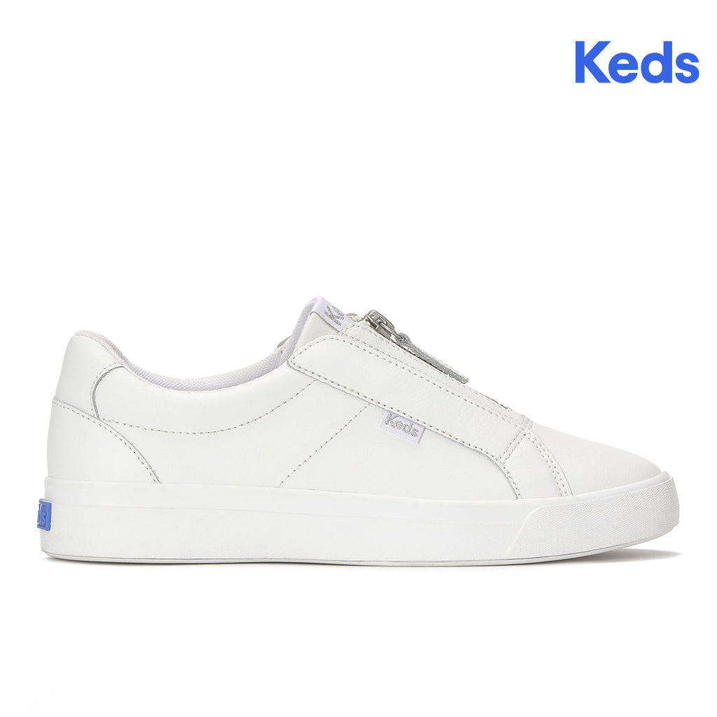 Keds Pursuit Zip Leather Sneaker White (WH68978-PRZIP6110)