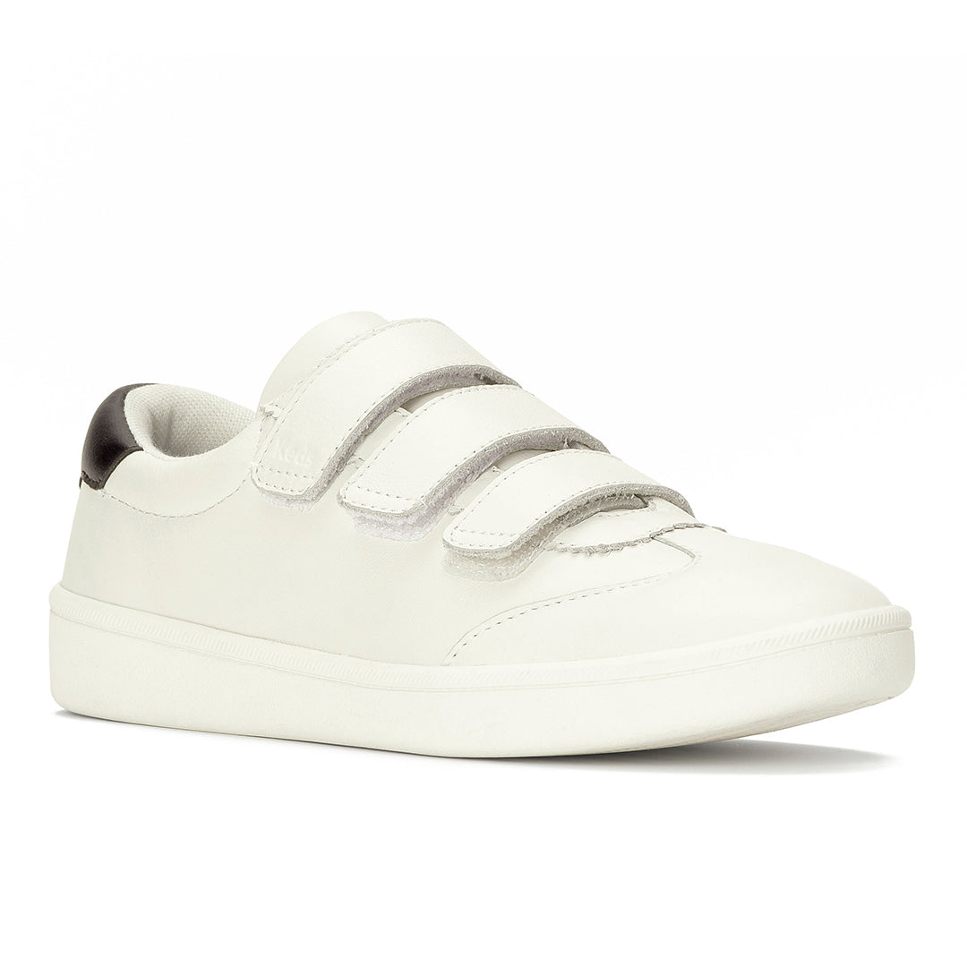 Women's Ace II V Leather Egret/Black Sneaker (ACEIIV6280-WH69082)