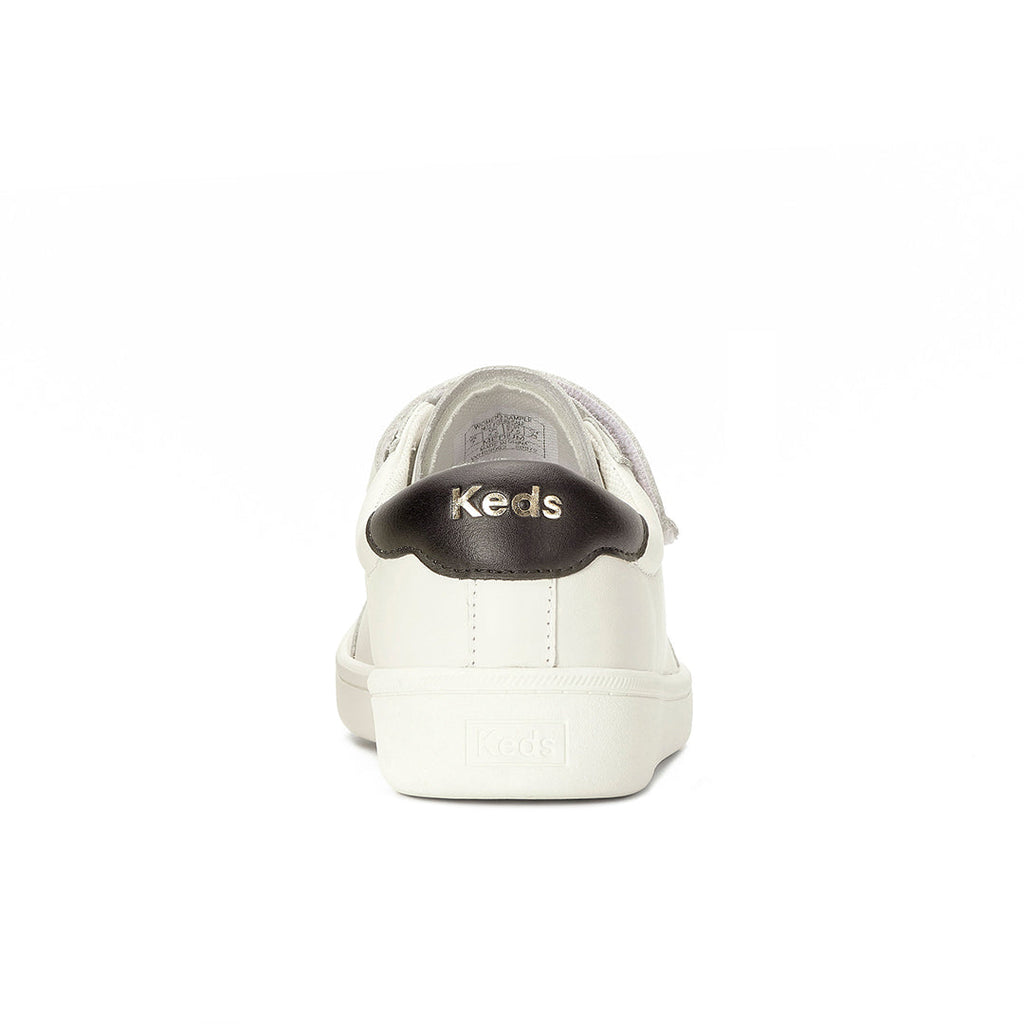 Women's Ace II V Leather Egret/Black Sneaker (ACEIIV6280-WH69082)