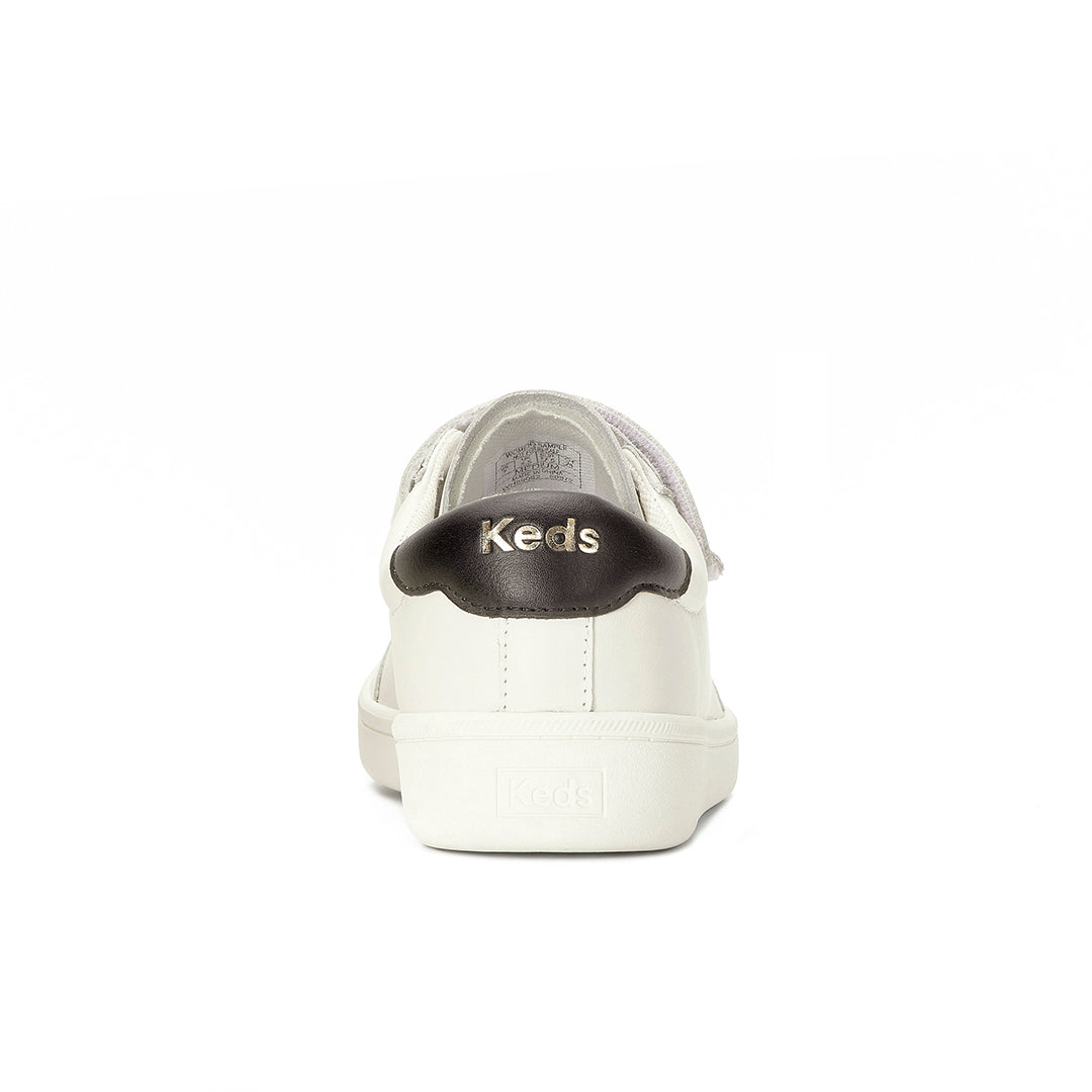 Women's Ace II V Leather Egret/Black Sneaker (ACEIIV6280-WH69082)