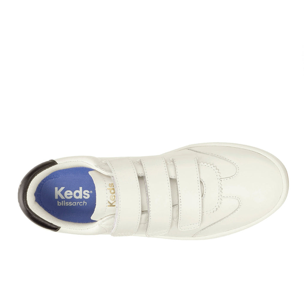 Women's Ace II V Leather Egret/Black Sneaker (ACEIIV6280-WH69082)
