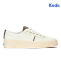 Women's Jump Kick Duo Leather Snow White/Chocolate Sneaker (JKDUO7A110-WH69175)