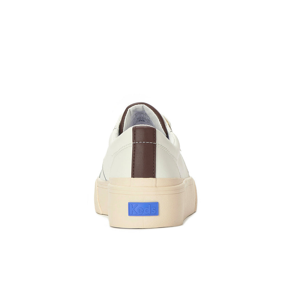 Women's Jump Kick Duo Leather Snow White/Chocolate Sneaker (JKDUO7A110-WH69175)