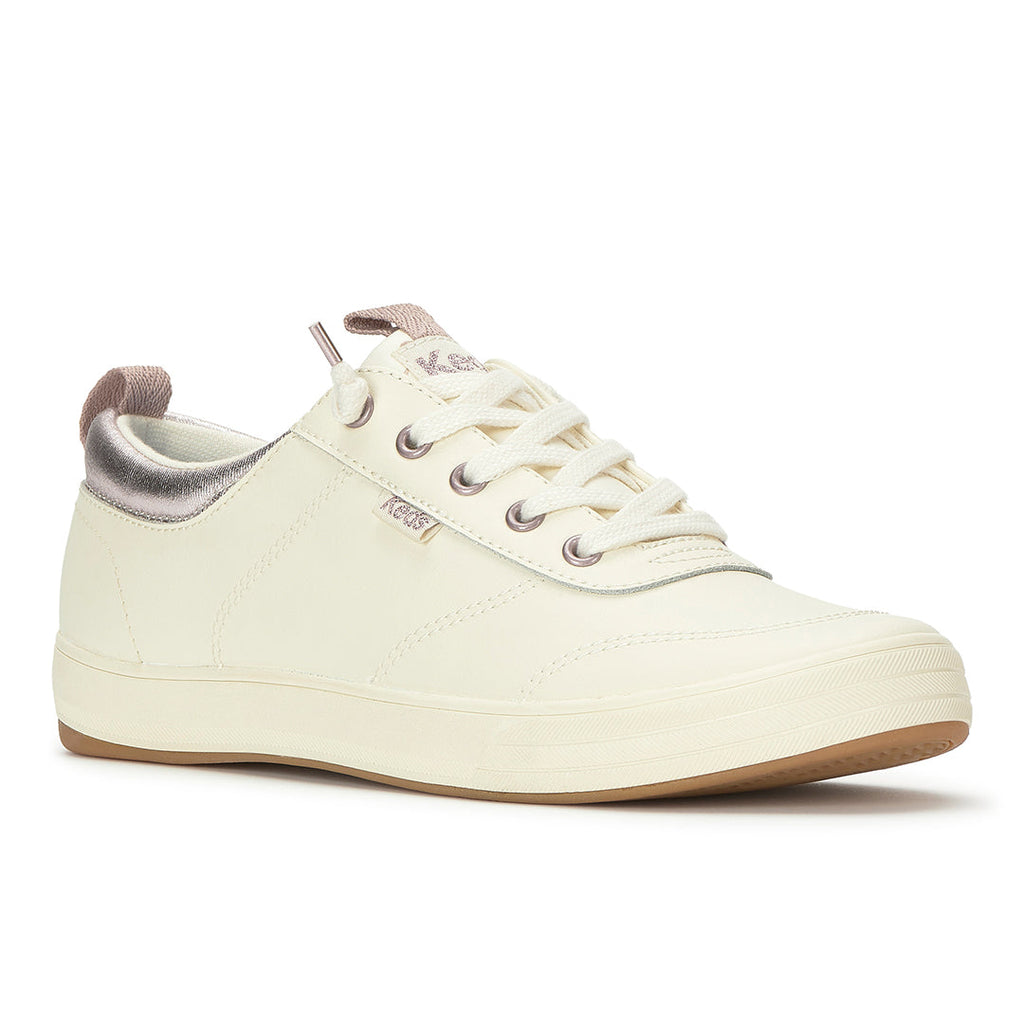 Women's Center III Slip On Leather Egret/Orchid Sneaker (CNTSLP6270-WH69184)