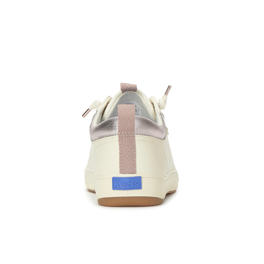 Women's Center III Slip On Leather Egret/Orchid Sneaker (CNTSLP6270-WH69184)