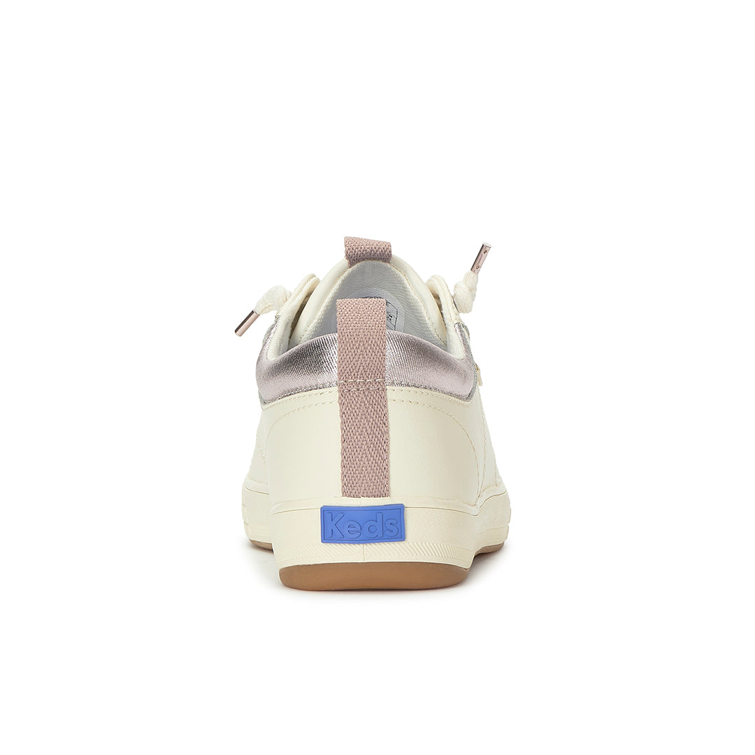Women's Center III Slip On Leather Egret/Orchid Sneaker (CNTSLP6270-WH69184)