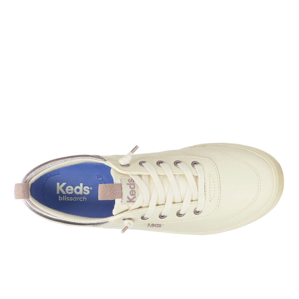 Women's Center III Slip On Leather Egret/Orchid Sneaker (CNTSLP6270-WH69184)