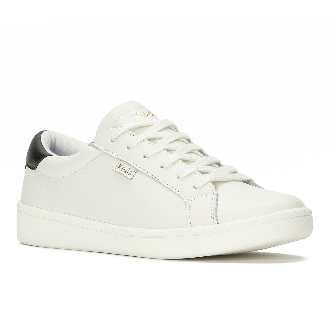 Women's Ace II Leather White/Black Sneaker (ACEII6111-WH69289)