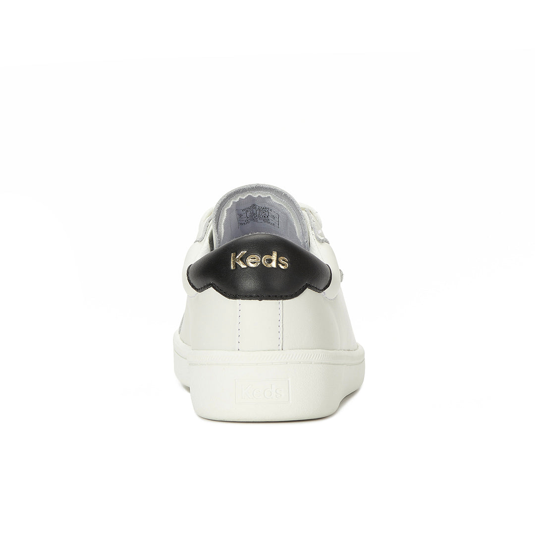 Women's Ace II Leather White/Black Sneaker (ACEII6111-WH69289)