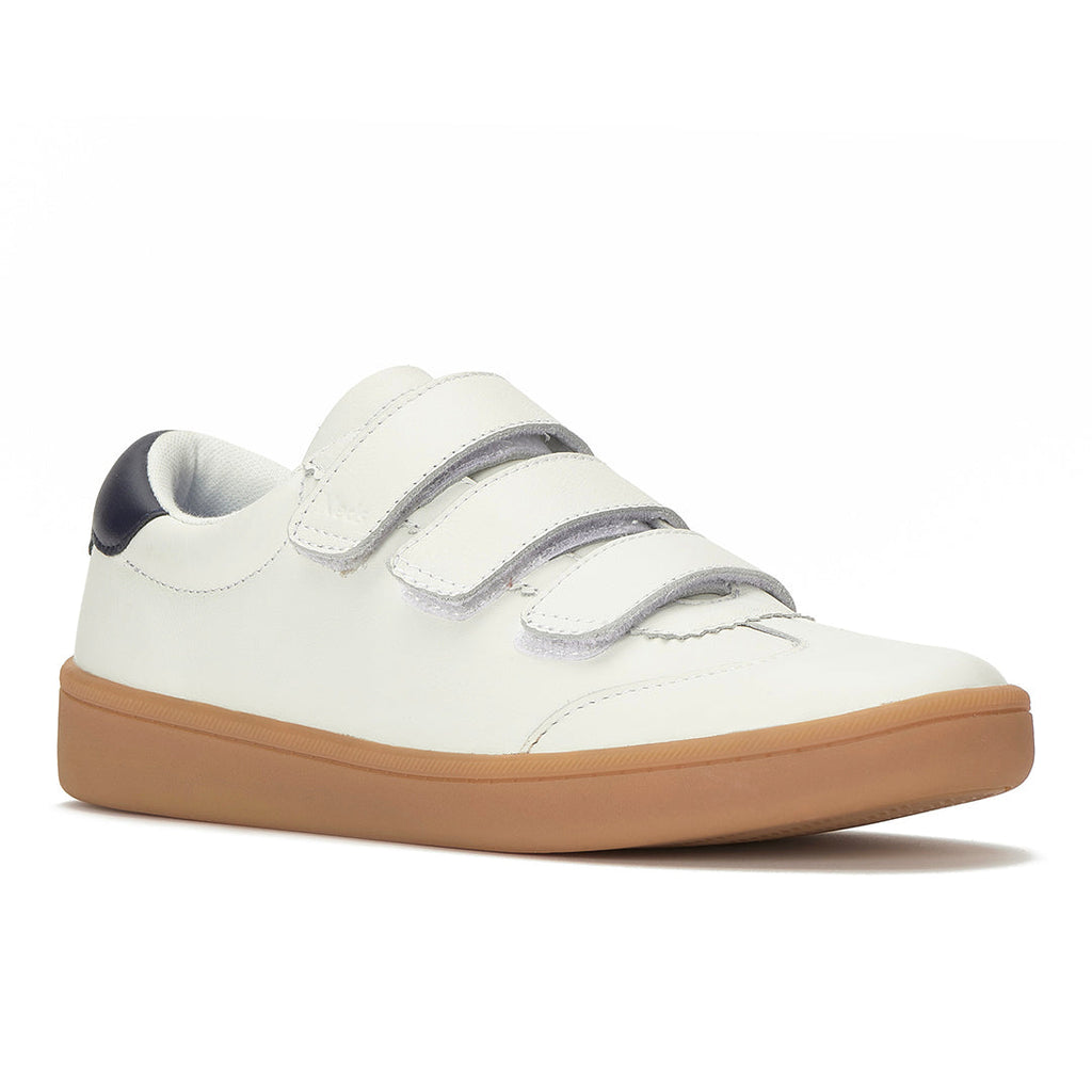 Women's Ace II V Leather Translucent Midsole White/Navy Sneaker (ACEIIV7A111-WH69296)