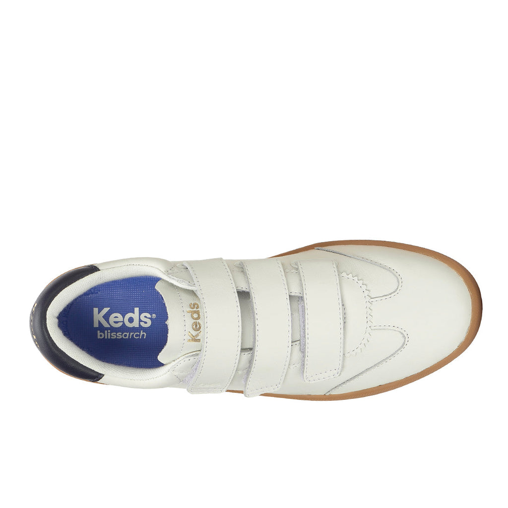 Women's Ace II V Leather Translucent Midsole White/Navy Sneaker (ACEIIV7A111-WH69296)