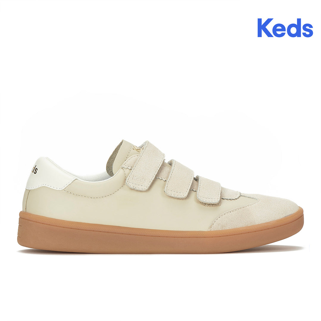 Women's Ace II V Leather/Suede Translucent Midsole Oatmeal/Snow White Sneaker (ACEIIV7281-WH69297)
